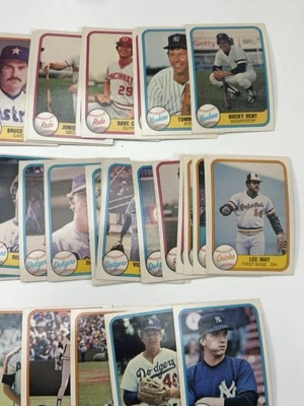 1970’s -1980’s Topps Fleer Baseball Lot ~350 Cards Low Grade